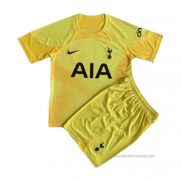 Camiseta Tottenham Hotspur Portero Nino 2022-2023 Amarillo Camiseta Tottenham Hotspur Portero Nino 2022-2023 Amarillo