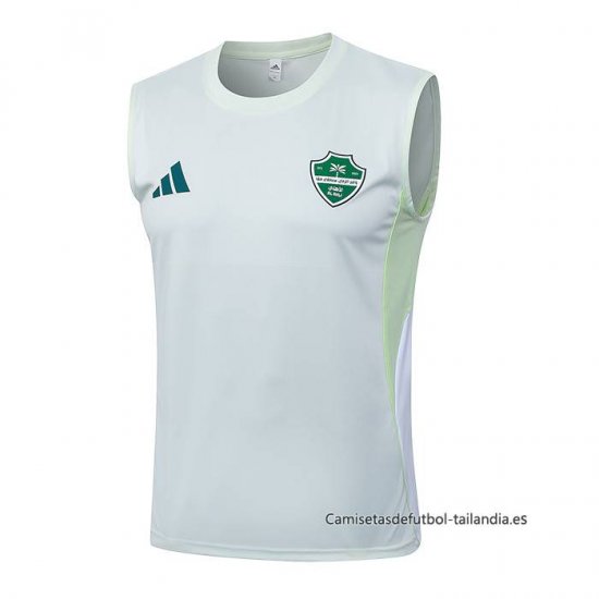 Camiseta de Entrenamiento Al-Ahli Saudi Sin Mangas 2025-2026 Blanco - Haga un click en la imagen para cerrar