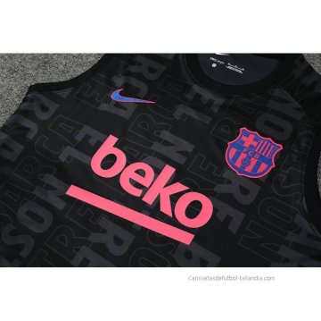 Camiseta de Entrenamiento Barcelona Sin Mangas 2022-2023 Negro