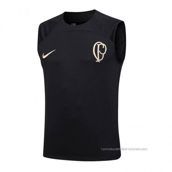 Camiseta de Entrenamiento Corinthians Sin Mangas 2023-2024 Negro - Haga un click en la imagen para cerrar