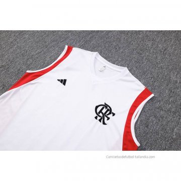 Camiseta de Entrenamiento Flamengo Sin Mangas 2023-2024 Blanco