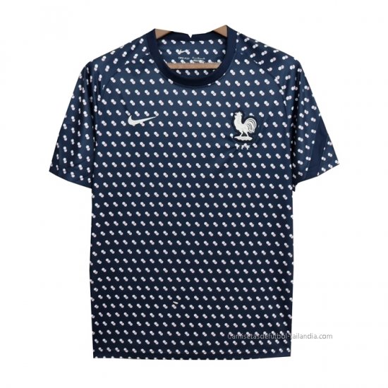 Camiseta de Entrenamiento Francia 2022 Azul Oscuro - Haga un click en la imagen para cerrar