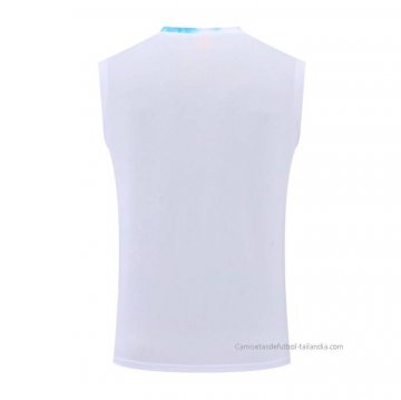 Camiseta de Entrenamiento Manchester City Sin Mangas 2022-2023 Blanco