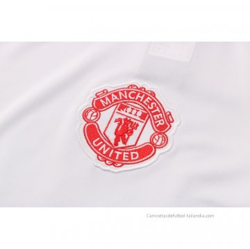 Camiseta de Entrenamiento Manchester United 2021-2022 Blanco