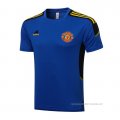 Camiseta de Entrenamiento Manchester United 2021-2022 Azul