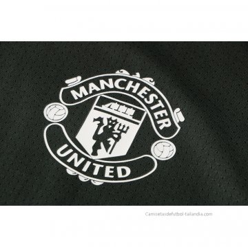 Camiseta de Entrenamiento Manchester United Sin Mangas 2021-2022 Verde