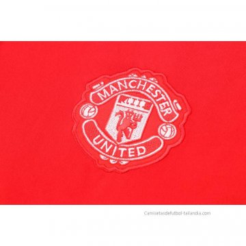 Camiseta de Entrenamiento Manchester United Sin Mangas 2022-2023 Rojo