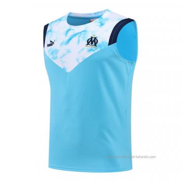 Camiseta de Entrenamiento Olympique Marsella Sin Mangas 2022-2023 Azul Camiseta de Entrenamiento Olympique Marsella Sin Mangas 2022-2023 Azul