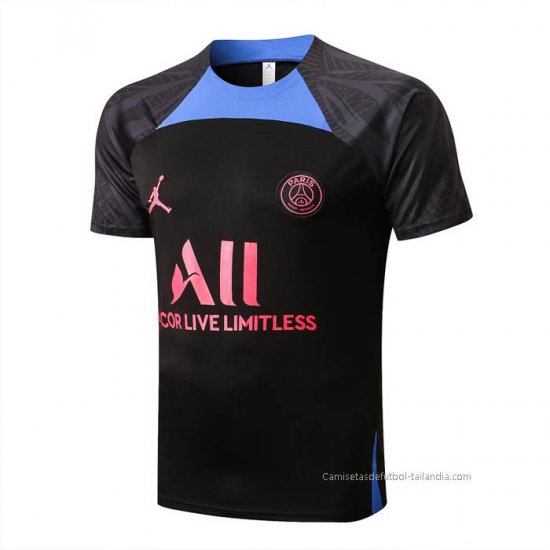 Camiseta de Entrenamiento Paris Saint-Germain Jordan 2022-2023 Negro y Azul - Haga un click en la imagen para cerrar