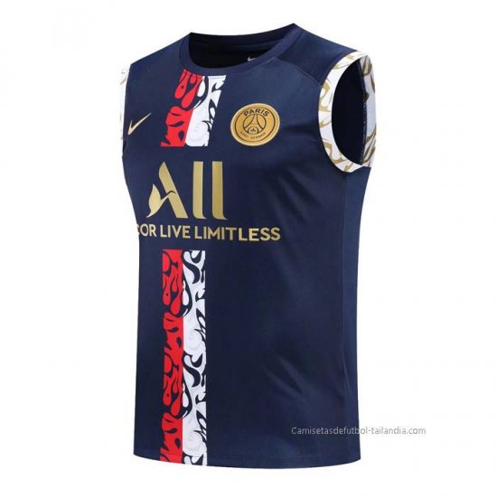 Camiseta de Entrenamiento Paris Saint-Germain Sin Mangas 2022-2023 Azul - Haga un click en la imagen para cerrar