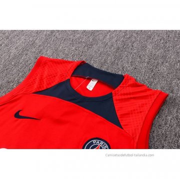 Camiseta de Entrenamiento Paris Saint-Germain Sin Mangas 2022-2023 Rojo