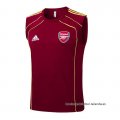 Camiseta de Entrenamiento Roma Sin Mangas 2025-2026 Rojo