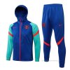 Chandal con Capucha del Barcelona 2021-2022 Azul Chandal con Capucha del Barcelona 2021-2022 Azul