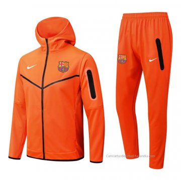 Chandal con Capucha del Barcelona 2022-2023 Naranja Chandal con Capucha del Barcelona 2022-2023 Naranja