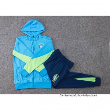 Chandal con Capucha del Brasil 2024-2025 Azul