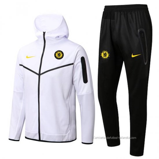 Chandal con Capucha del Chelsea 2022-2023 Blanco - Haga un click en la imagen para cerrar