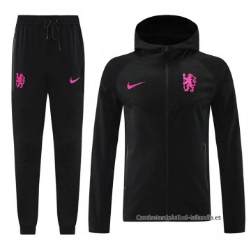 Chandal con Capucha del Chelsea 2024-2025 Negro Chandal con Capucha del Chelsea 2024-2025 Negro