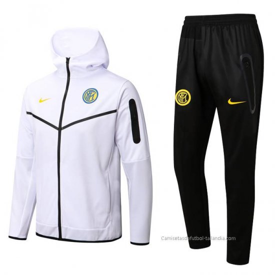 Chandal con Capucha del Inter Milan 2022-2023 Blanco - Haga un click en la imagen para cerrar