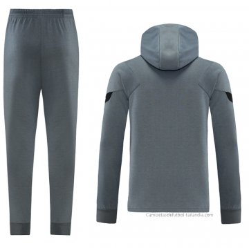 Chandal con Capucha del Paris Saint-Germain 2021-2022 Gris