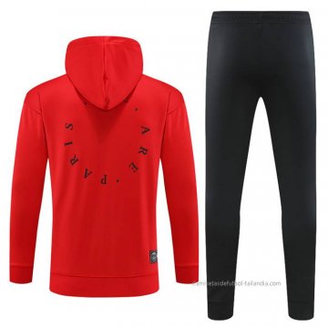 Chandal con Capucha del Paris Saint-Germain Nino 2023 Rojo