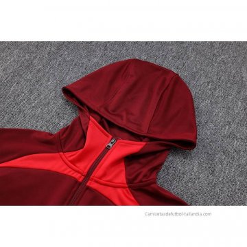Chandal con Capucha del Portugal 2023-2024 Rojo