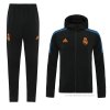Chandal con Capucha del Real Madrid 2021-2022 Negro Chandal con Capucha del Real Madrid 2021-2022 Negro