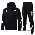 Chandal con Capucha del Real Madrid 2025-2026 Negro