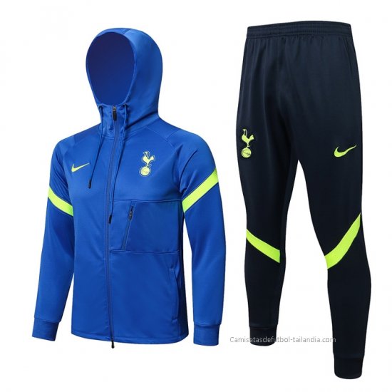 Chandal con Capucha del Tottenham Hotspur 2021-2022 Azul - Haga un click en la imagen para cerrar