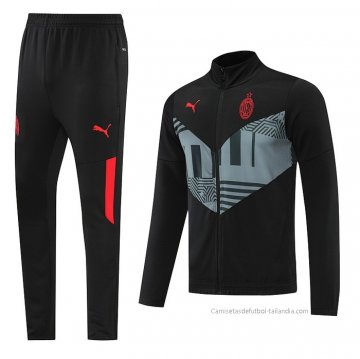 Chandal de Chaqueta del AC Milan 2022-2023 Negro
