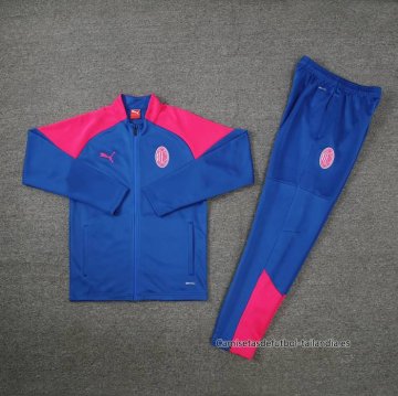 Chandal de Chaqueta del AC Milan 2024-2025 Azul