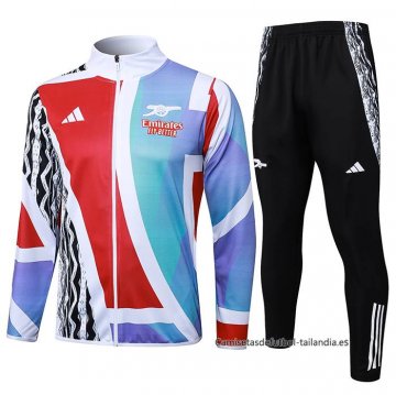Chandal de Chaqueta del Arsenal 2024-2025 Rojo y Blanco Chandal de Chaqueta del Arsenal 2024-2025 Rojo y Blanco