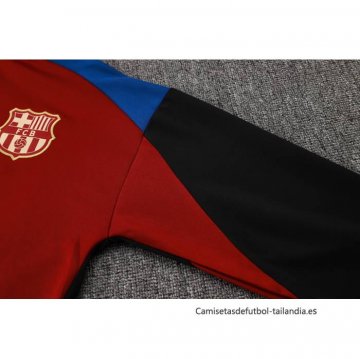 Chandal de Chaqueta del Barcelona Nino 2024-2025 Rojo y Azul