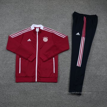Chandal de Chaqueta del Bayern Munich Nino 2021-2022 Rojo