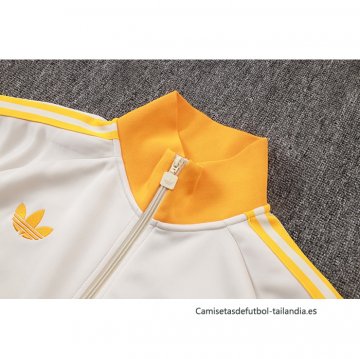 Chandal de Chaqueta del Bayern Munich Nino 2026-2027 Crema Naranja