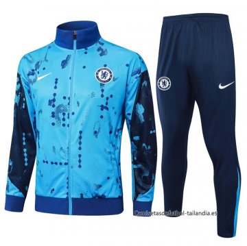 Chandal de Chaqueta del Chelsea Nino 2024-2025 Azul Claro Chandal de Chaqueta del Chelsea Nino 2024-2025 Azul Claro