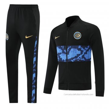 Chandal de Chaqueta del Inter Milan 2021-2022 Negro