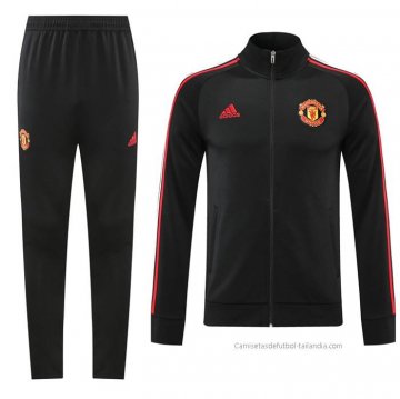 Chandal de Chaqueta del Manchester United 2022-2023 Negro Chandal de Chaqueta del Manchester United 2022-2023 Negro