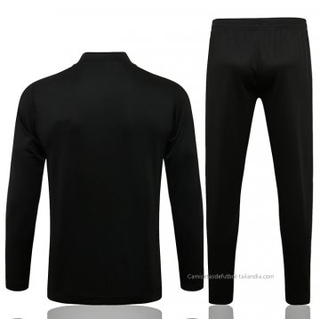 Chandal de Chaqueta del Manchester United 2021-2022 Negro y Blanco