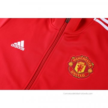 Chandal de Chaqueta del Manchester United 2021-2022 Rojo