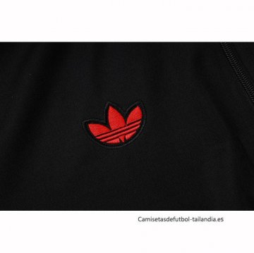 Chandal de Chaqueta del Manchester United Nino 2025-2026 Negro