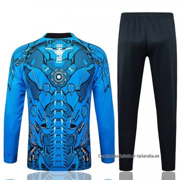 Chandal de Chaqueta del Napoli Nino 2025-2026 Azul