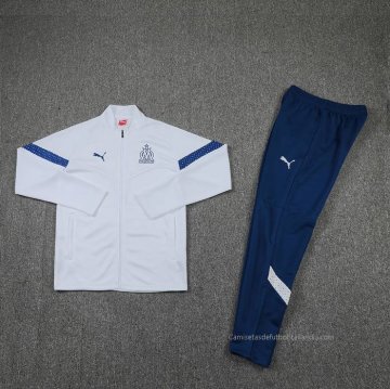 Chandal de Chaqueta del Olympique Marsella 2022-2023 Blanco