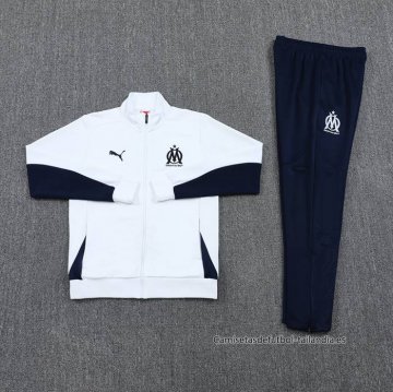 Chandal de Chaqueta del Olympique Marsella 2024-2025 Blanco