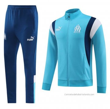 Chandal de Chaqueta del Olympique Marsella Nino 2023-2024 Azul