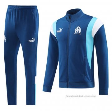 Chandal de Chaqueta del Olympique Marsella Nino 2023-2024 Azul