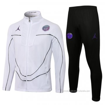 Chandal de Chaqueta del Paris Saint-Germain Jordan 2021-2022 Blanco Chandal de Chaqueta del Paris Saint-Germain Jordan 2021-2022 Blanco