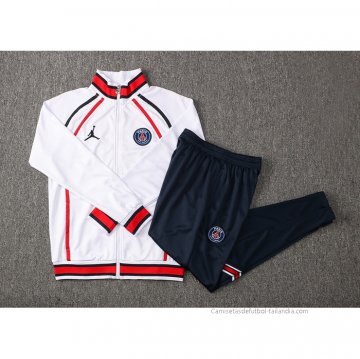 Chandal de Chaqueta del Paris Saint-Germain Jordan 2021-2022 Blanco