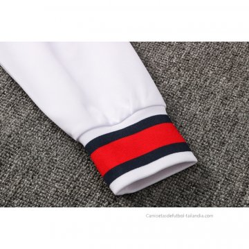 Chandal de Chaqueta del Paris Saint-Germain Jordan 2021-2022 Blanco