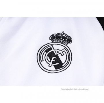 Chandal de Chaqueta del Real Madrid 2023-2024 Blanco y Negro