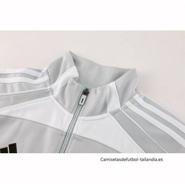 Chandal de Chaqueta del Real Madrid 2025-2026 Gris Blanco